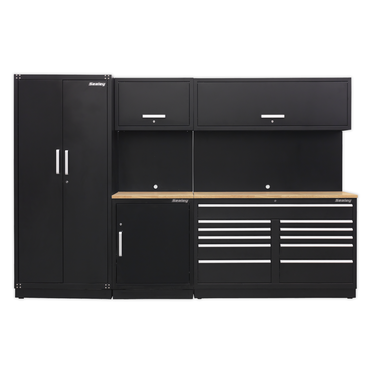 Sealey Premier™ Storage System with Hardwood Worktop 3.26m (APMSCOMBO2W)