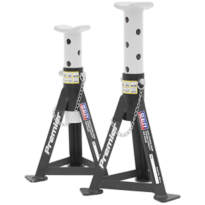 Sealey Premier Axle Stands (Pair) 3 Tonne Capacity per Stand - White (AS3)
