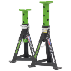 Sealey Premier Axle Stands (Pair) 3 Tonne Capacity per Stand - Green (AS3G)