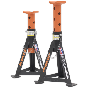 Sealey Premier Axle Stands (Pair) 3 Tonne Capacity per Stand - Orange (AS3O)