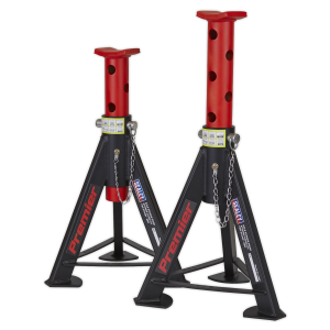 Sealey Premier Axle Stands (Pair) 6 Tonne Capacity per Stand - Red (AS6R)