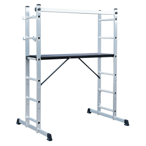Sealey Scaffold Ladder 4-Way Aluminium - EN 131 (ASCL2)
