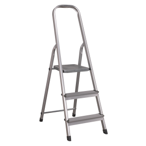 Sealey Step Ladder 3-Tread Aluminium - EN 131 (ASL3S)