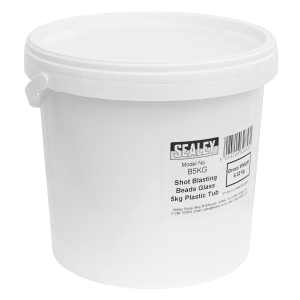 Sealey Shot Blasting Glass Beads Tub 5kg (B5KG)