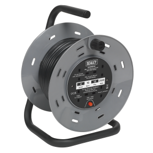 Sealey 15m Cable Reel with Thermal Trip 4 x 230V (BCR153T)