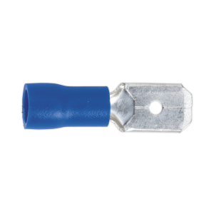 Sealey Push-On Male Terminal 6.3mm, Blue - Pack of 100 (BT21)