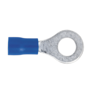 Sealey Easy-Entry Ring Terminal 6.4mm (1/4"), Blue - Pack of 100 (BT26)