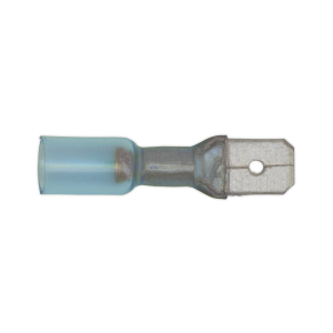 Sealey Heat Shrink Push-On Male Terminal 6.3mm, Blue - Pack of 25 (BTSPM25)
