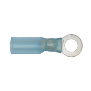 Sealey Heat Shrink Ring Terminal 6.4mm, Blue - Pack of 25 (BTSR2564)