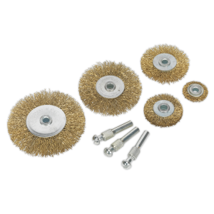 Sealey Crimped Wire Brush Set 8pc (BWBS08)