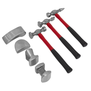 Sealey Drop-Forged Panel Beating Set with Fibreglass Shafts 7pc (CB707)