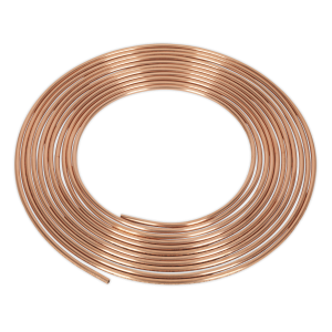 Sealey Brake Pipe Copper Tubing 22 Gauge 3/16" x 25ft - BS EN 12449 C106 (CBP002)