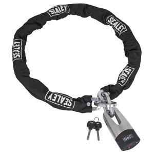 Sealey Motorcycle Chain & Disc Lock 10.5 x 10.5 x 1500mm 4* ART Approved (CLA109DL)