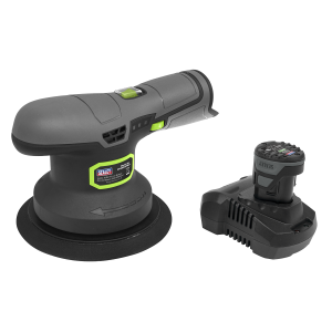 Sealey SV10.8 Series 150mm Cordless Dual Action Sander/Polisher Kit 10.8V 2Ah (CP108VSP)