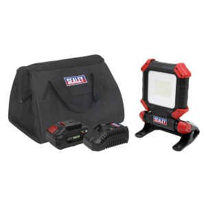 Sealey SV20 Series 15W Cordless SMD LED Worklight Kit 20V 4Ah (CP20VCLKIT1)
