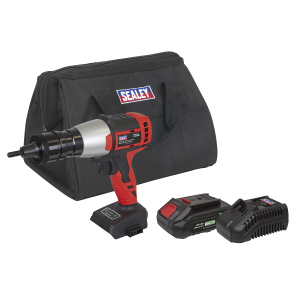 Sealey SV20 Series Brushless Cordless Nut Riveter 20V 2Ah (CP20VNRKIT1)