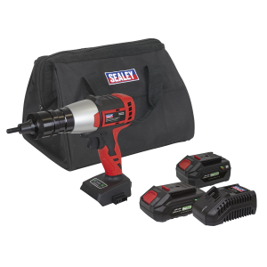 Sealey SV20 Series Brushless Cordless Nut Riveter 20V - 2 Batteries (CP20VNRKIT)