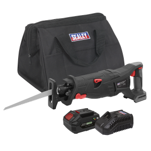 Sealey Premier SV20 Series Brushless Cordless Reciprocating Saw 20V 4Ah Kit (CP20VRSXKIT1)
