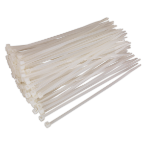 Sealey Cable Tie 200 x 4.8mm, White - Pack of 100 (CT20048P100W)