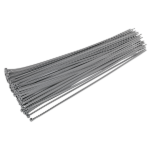 Sealey Cable Tie 380 x 4.4mm, Silver - Pack of 100 (CT38048P100S)