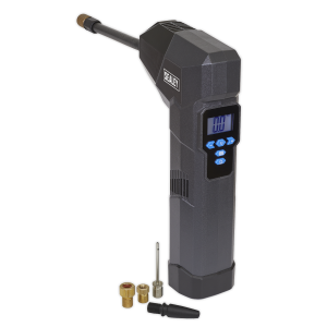 Sealey Compact Rechargeable Tyre Inflator & Power Bank with Worklight (CTI120)