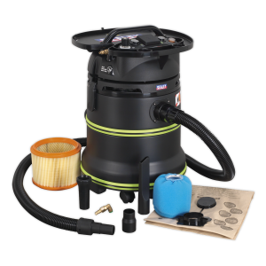 Sealey M Class Dust-Free Industrial Wet & Dry Vacuum Cleaner 35L with Autostart for Air/Electric Power Tools 1000W/230V (DFS35M)