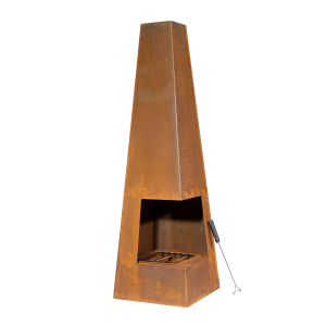 Sealey Dellonda Chiminea, Wood Burner, Heater for Outdoors W45cm x H150cm, Corten Steel (DG106)