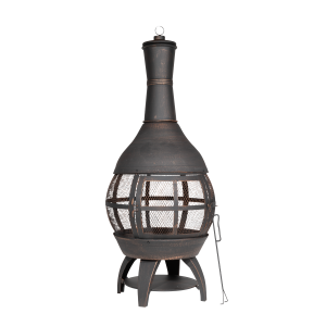 Sealey Dellonda Deluxe 360° Chiminea/Fire Pit/Outdoor Heater - Antique Bronze Finish - DG112 (DG112)