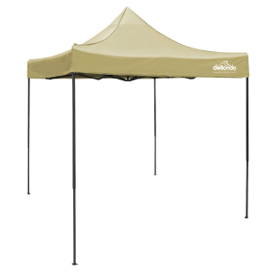 Sealey Dellonda Premium 2x2m Pop-Up Gazebo, Heavy Duty, PVC Coated, Water-Resistant Fabric, Supplied with Carry Bag, Rope, Stakes & Weight Bags - Beige Canopy (DG126)