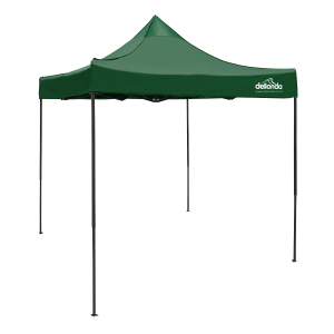 Sealey Dellonda Premium 2 x 2m Pop-Up Gazebo, Heavy Duty, PVC Coated,  Water-Resistant Fabric, Supplied with Carry Bag, Rope, Stakes & Weight Bags - Dark Green Canopy (DG128)