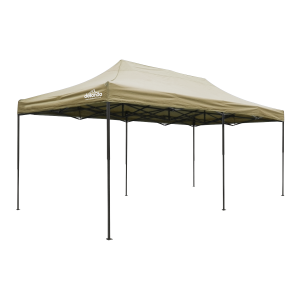 Sealey Dellonda Premium 3x6m Pop-Up Gazebo, Heavy Duty, PVC Coated, Water-Resistant Fabric Supplied with Carry Bag, Rope, Stakes & Weight Bags - Beige Canopy (DG138)