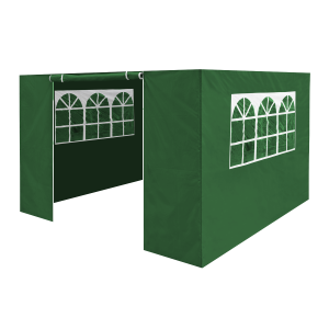 Sealey Dellonda Premium Side Walls/Doors/Windows for Gazebo/Marquee, Fits 2 x 2m Models - Dark Green (DG144)