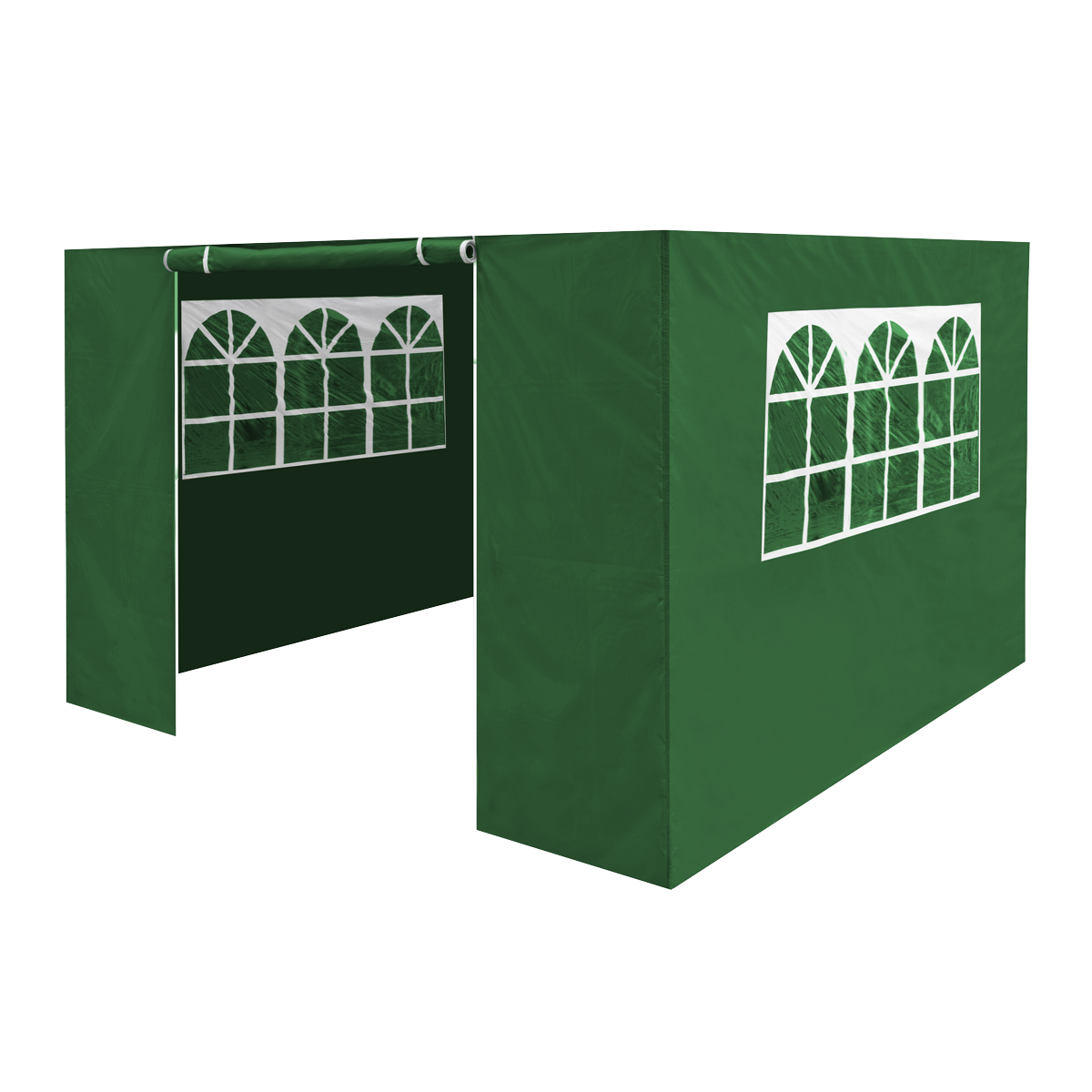 Sealey Dellonda Premium Side Walls/Doors/Windows for Gazebo/Marquee, Fits 2 x 2m Models - Dark Green (DG144)