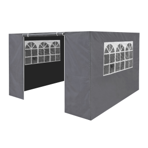 Sealey Dellonda Premium Gazebo/Marquee Side Walls/Doors/Windows, Fits 3 x 3m Models - Grey (DG149)