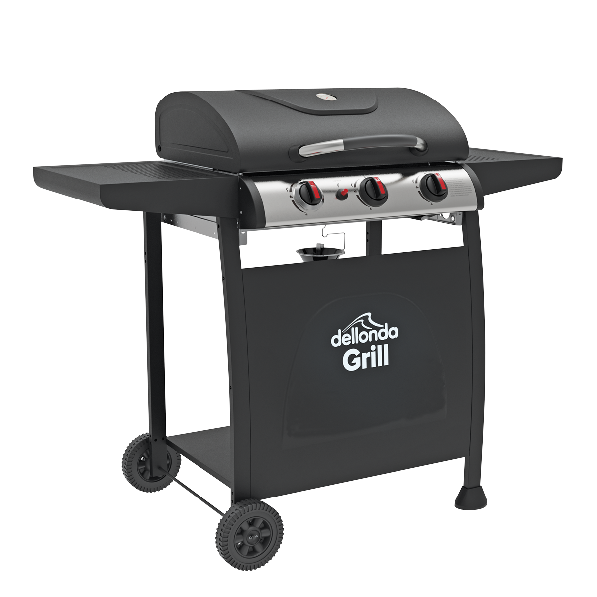 Sealey Dellonda 3 Burner Gas BBQ Grill with Piezo Ignition & Thermometer (DG14)