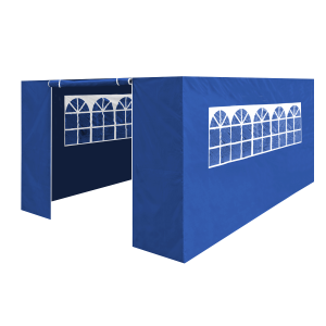 Sealey Dellonda Premium Side Walls/Doors/Windows for Gazebo/Marquee, Fits 3 x 4.5m Models - Blue (DG151)