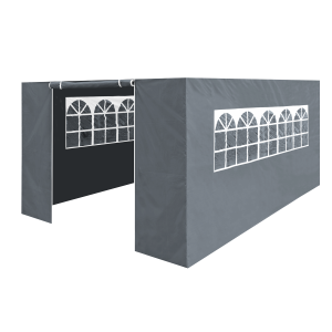 Sealey Dellonda Premium Side Walls/Doors/Windows for Gazebo/Marquee, Fits 3 x 4.5m Models - Grey (DG153)