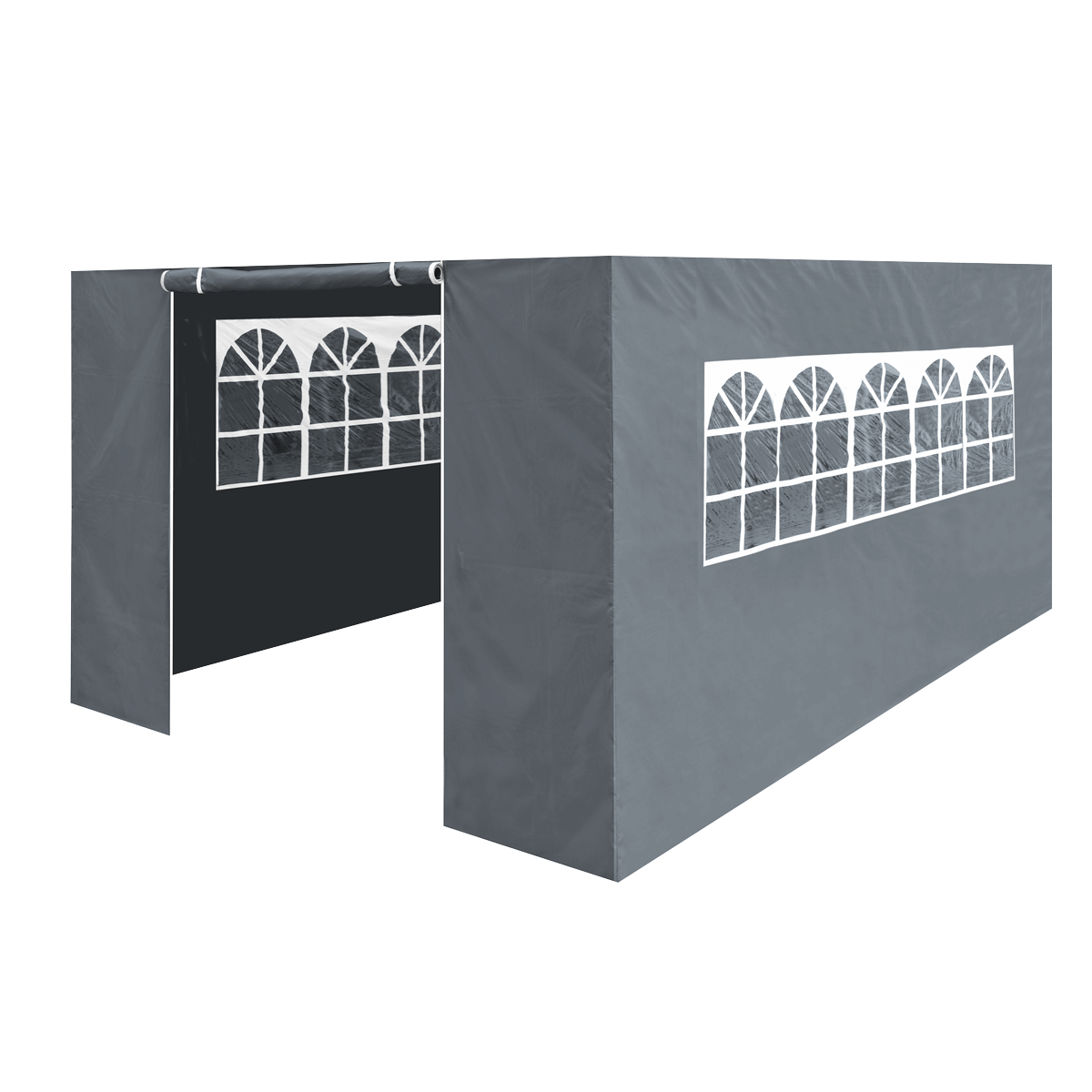 Sealey Dellonda Premium Side Walls/Doors/Windows for Gazebo/Marquee, Fits 3 x 4.5m Models - Grey (DG153)