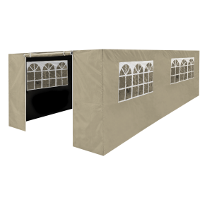 Sealey Dellonda Premium Side Walls/Doors/Windows for Gazebo/Marquee, Fits 3 x 6m Models - Beige (DG154)