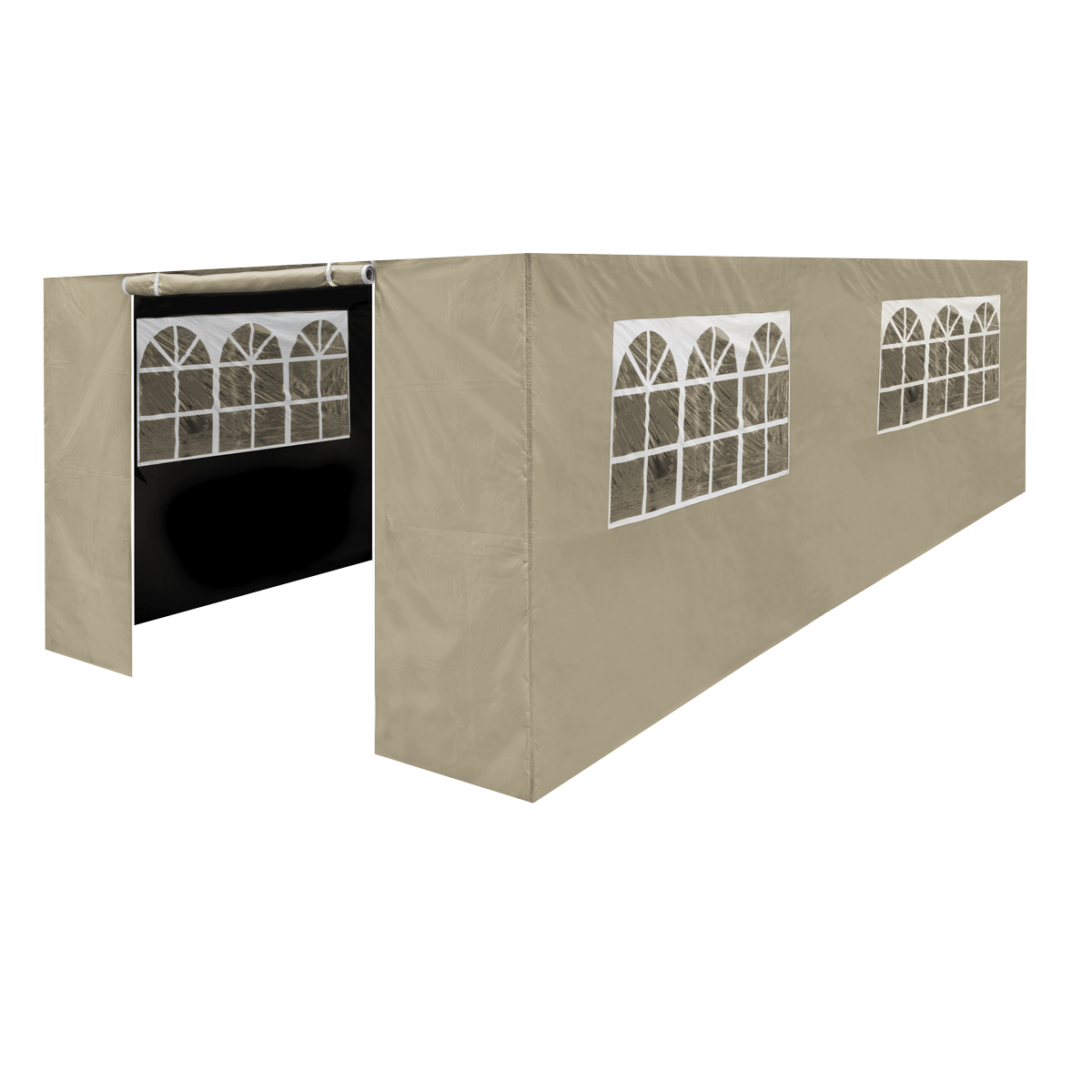 Sealey Dellonda Premium Side Walls/Doors/Windows for Gazebo/Marquee, Fits 3 x 6m Models - Beige (DG154)