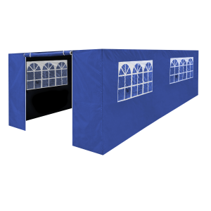 Sealey Dellonda Premium Side Walls/Doors/Windows for Gazebo/Marquee, Fits 3 x 6m Models - Blue (DG155)