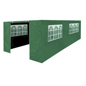 Sealey Dellonda Premium Side Walls/Doors/Windows for Gazebo/Marquee, Fits 3 x 6m Models - Dark Green (DG156)
