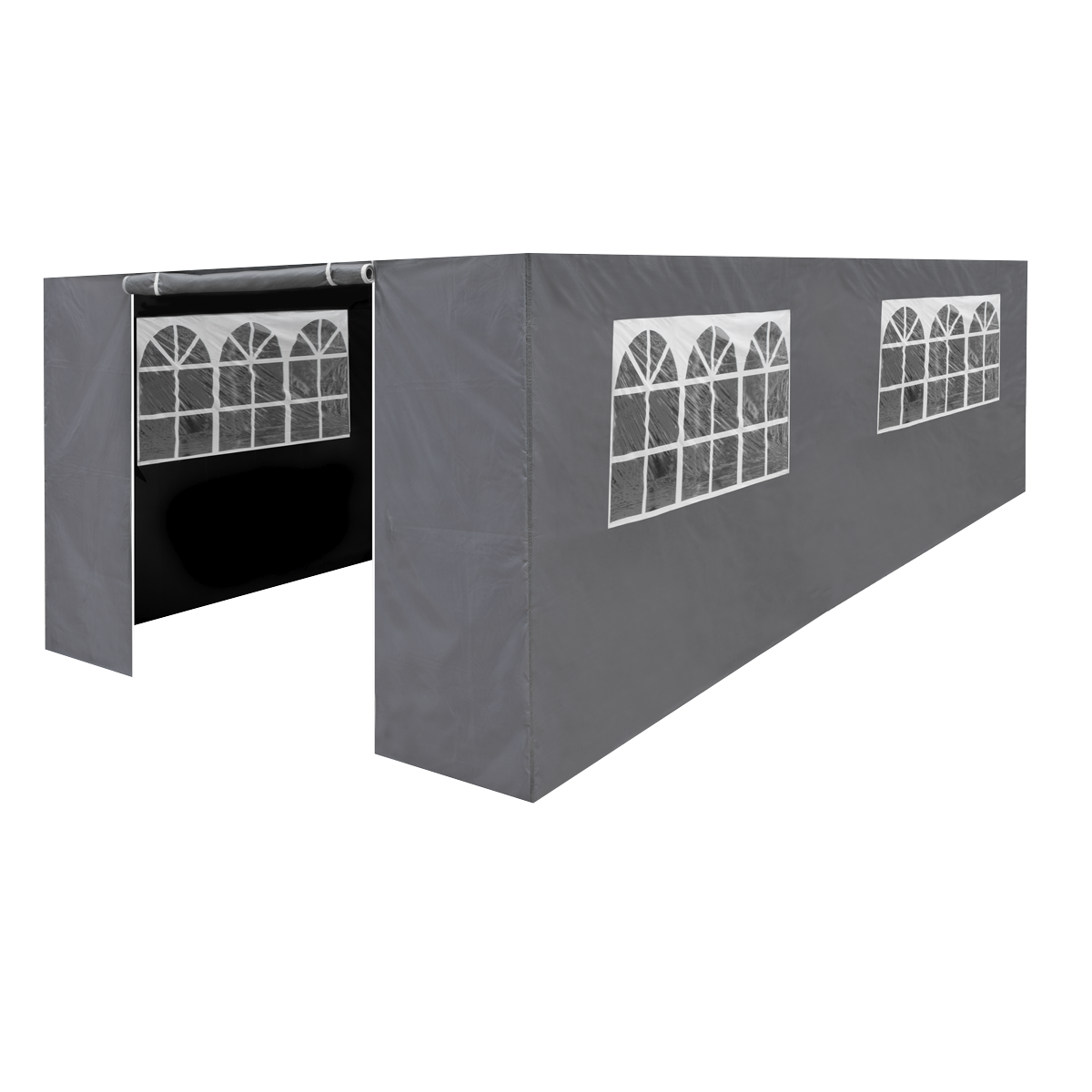 Sealey Dellonda Premium Side Walls/Doors/Windows for Gazebo/Marquee, Fits 3 x 6m Models - Grey (DG157)