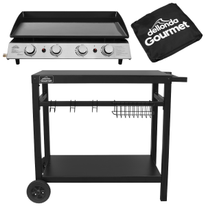 Sealey Dellonda 4 Burner Portable Gas Plancha, Cover & Trolley (DG251)