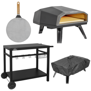 Sealey Dellonda Gas Pizza Oven with Water-Resistant Cover/Carry Bag, 12" Pizza Peel & Plancha Trolley (DG262)