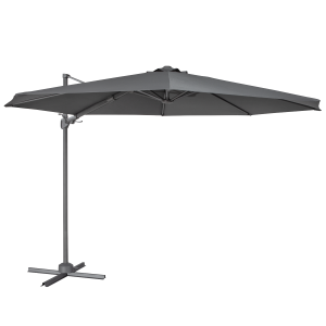 Sealey Dellonda Cantilever Parasol with 360° Rotation, Tilt & Cover 3m - Grey (DG267)