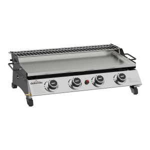 Sealey Dellonda 4 Burner Stainless Steel Portable Gas Plancha with Warming Rack 10kW (DG277)