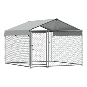 Sealey Dellonda Galvanised Steel Dog Kennel with Roof Cover & Chain Link Fencing (DG281)