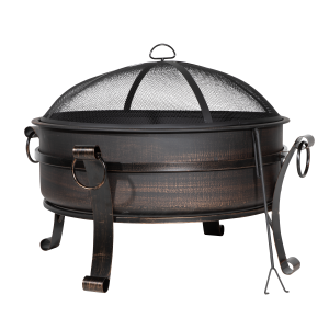 Sealey Dellonda 76cm Deluxe 2-in-1 Outdoor Fire Pit & Coffee Table Antique Bronze Effect (DG42)