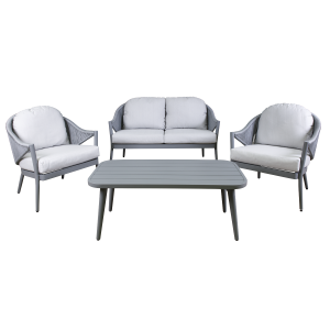 Sealey Dellonda Echo Aluminium Outdoor Sofa, Chair & Coffee Table Set 4pc (DG59)